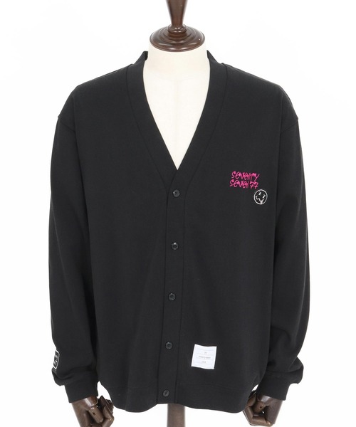 seventy seven(セブンティセブン)の「mcg3718-middle onz jersey cardigan(77flower logo) カーディガン(7725W220)(カーディガン/ボレロ・メンズ・ネイビー/ブラック/グリーン系その他・XL/L/M)」の16枚目の写真