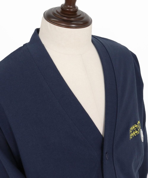 seventy seven(セブンティセブン)の「mcg3718-middle onz jersey cardigan(77flower logo) カーディガン(7725W220)(カーディガン/ボレロ・メンズ・ネイビー/ブラック/グリーン系その他・XL/L/M)」の19枚目の写真