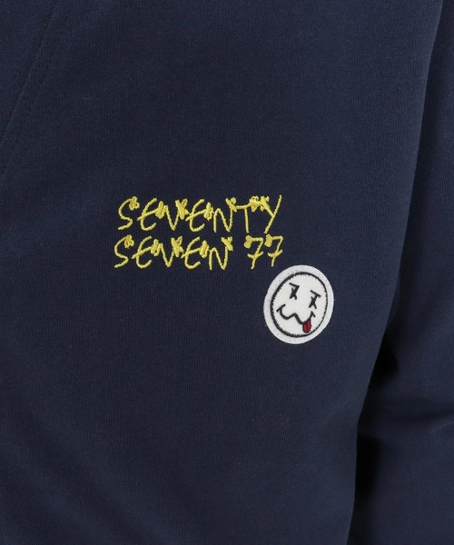 seventy seven(セブンティセブン)の「mcg3718-middle onz jersey cardigan(77flower logo) カーディガン(7725W220)(カーディガン/ボレロ・メンズ・ネイビー/ブラック/グリーン系その他・XL/L/M)」の12枚目の写真