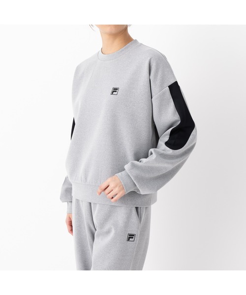FILA（フィラ）の「CREW SWEAT SHIRTS（スウェット・レディース・ピンク/ホワイト/杢グレー・M/L/XL）」の2枚目の写真