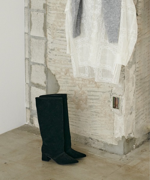 LARUTA(ラルータ)の「【LARUTA】ワイドシャフトロングブーツ(ブーツ・レディース・ブラック系その他/ブラック・LARGE/MEDIUM)」の3枚目の写真