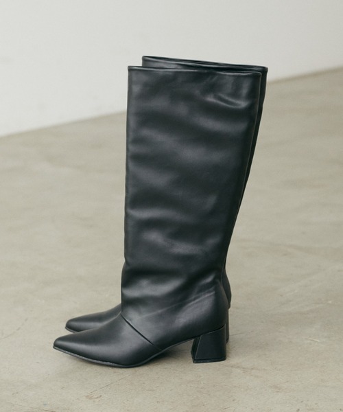 LARUTA(ラルータ)の「【LARUTA】ワイドシャフトロングブーツ(ブーツ・レディース・ブラック系その他/ブラック・LARGE/MEDIUM)」の12枚目の写真