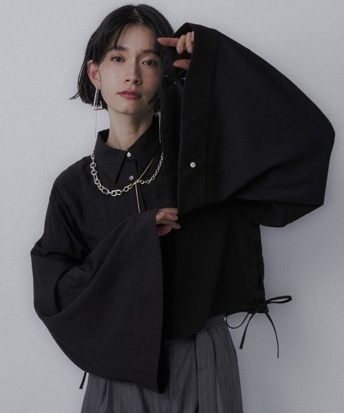 Heve へイヴ　LADYBUG ブラウス　トップス　ブラック HEVE