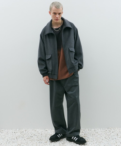 AFF AIVER(エイエフエフアイバー)の「ルーズストレートワイドパンツ(その他パンツ・メンズ・ブラック/ダークグレー・マルチサイズ)」の15枚目の写真