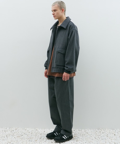 AFF AIVER(エイエフエフアイバー)の「ルーズストレートワイドパンツ(その他パンツ・メンズ・ブラック/ダークグレー・マルチサイズ)」の11枚目の写真