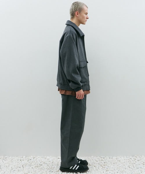 AFF AIVER(エイエフエフアイバー)の「ルーズストレートワイドパンツ(その他パンツ・メンズ・ブラック/ダークグレー・マルチサイズ)」の14枚目の写真