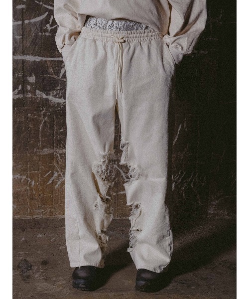 INSIDE RIPPED HOLE PANTS（スウェットパンツ）｜ELCHELE（エルチェレ