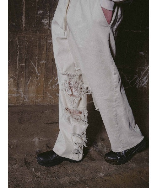 ELCHELE エルチェレ INSIDE RIPPEDHOLE PANTS INSIDE RIPPED HOLE PANTS