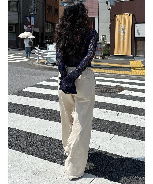 INSIDE RIPPED HOLE PANTS（スウェットパンツ）｜ELCHELE（エルチェレ