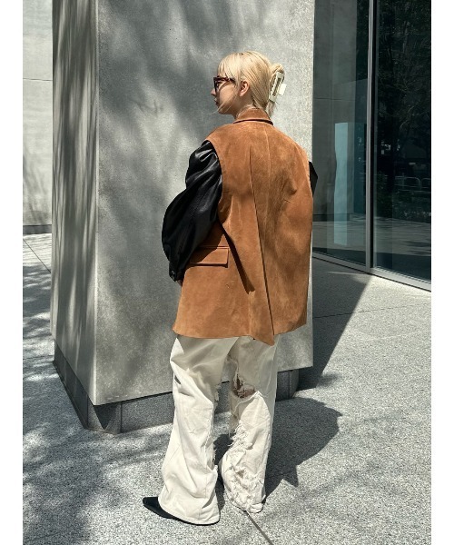 INSIDE RIPPED HOLE PANTS(スウェットパンツ)|ELCHELE(エルチェレ INSIDE RIPPED HOLE PANTS(スウェットパンツ)|ELCHELE(エルチェレ