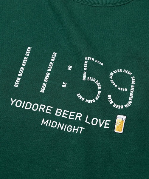 go slow caravan(ゴースローキャラバン)の「YOIDORE/酔いどれ BEER SUKI クルーネックスウェット(スウェット・メンズ・ライトグレー/グリーン・MEDIUM/LARGE/X-LARGE)」の4枚目の写真