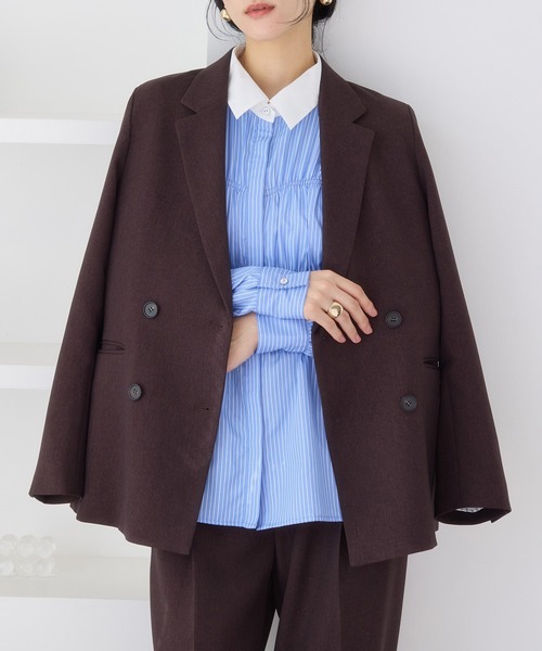 VIS（ビス）の「シャーリングデザインシャツ（シャツ/ブラウス・レディース・ベージュ系その他/ブルー系その他/ブルー系その他4/ピンク系その他2・FREE）」の8枚目の写真