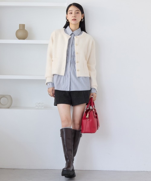 VIS（ビス）の「シャーリングデザインシャツ（シャツ/ブラウス・レディース・ベージュ系その他/ブルー系その他/ブルー系その他4/ピンク系その他2・FREE）」の16枚目の写真