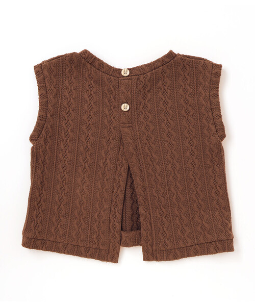 Noeil aime BeBe（ノイユエイムベベ）の「【お揃い】タータンチェックワンピース＋ケーブルジャガードベストセット（ワンピース・キッズ・レッド系その他/ブルー系その他2・120cm/110cm/130cm/100cm）」の22枚目の写真