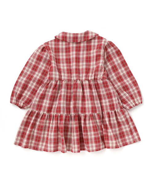 Noeil aime BeBe（ノイユエイムベベ）の「【お揃い】タータンチェックワンピース＋ケーブルジャガードベストセット（ワンピース・キッズ・レッド系その他/ブルー系その他2・120cm/110cm/130cm/100cm）」の14枚目の写真