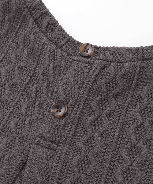 Noeil aime BeBe（ノイユエイムベベ）の「【お揃い】タータンチェックワンピース＋ケーブルジャガードベストセット（ワンピース・キッズ・レッド系その他/ブルー系その他2・120cm/110cm/130cm/100cm）」の7枚目の写真