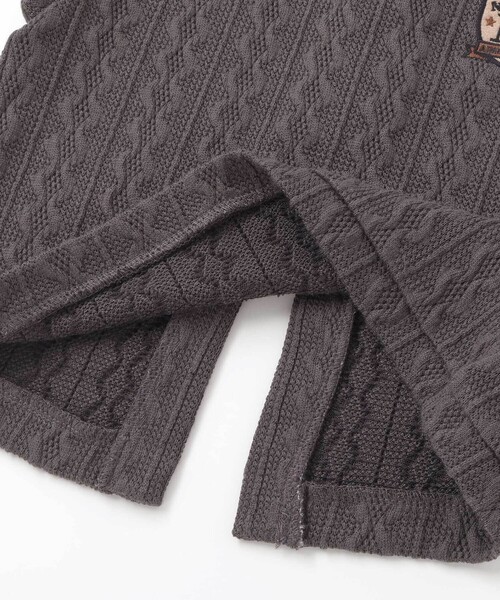 Noeil aime BeBe（ノイユエイムベベ）の「【お揃い】タータンチェックワンピース＋ケーブルジャガードベストセット（ワンピース・キッズ・レッド系その他/ブルー系その他2・120cm/110cm/130cm/100cm）」の9枚目の写真