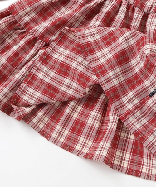 Noeil aime BeBe（ノイユエイムベベ）の「【お揃い】タータンチェックワンピース＋ケーブルジャガードベストセット（ワンピース・キッズ・レッド系その他/ブルー系その他2・120cm/110cm/130cm/100cm）」の18枚目の写真