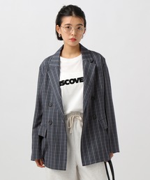 BAYFLOW | [シャツ感覚で羽織れる]チェックテーラードジャケット(テーラードジャケット)