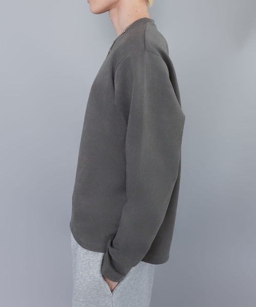 SPINNS（スピンズ）の「短丈フェイクスエードワンポイントスウェット/ワンポイントハート/ショート丈（スウェット・メンズ・ブルー/チャコール/アイボリー・ONESIZE）」の16枚目の写真