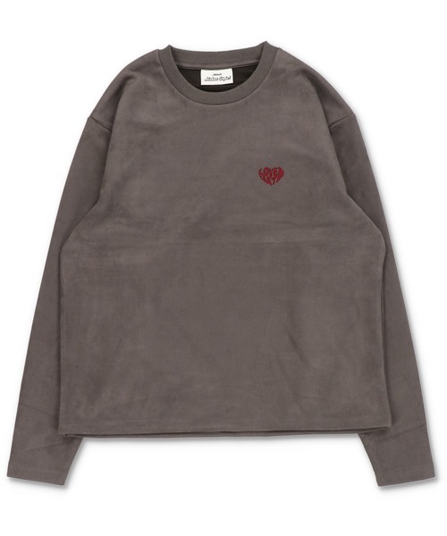 SPINNS（スピンズ）の「短丈フェイクスエードワンポイントスウェット/ワンポイントハート/ショート丈（スウェット・メンズ・ブルー/チャコール/アイボリー・ONESIZE）」の18枚目の写真