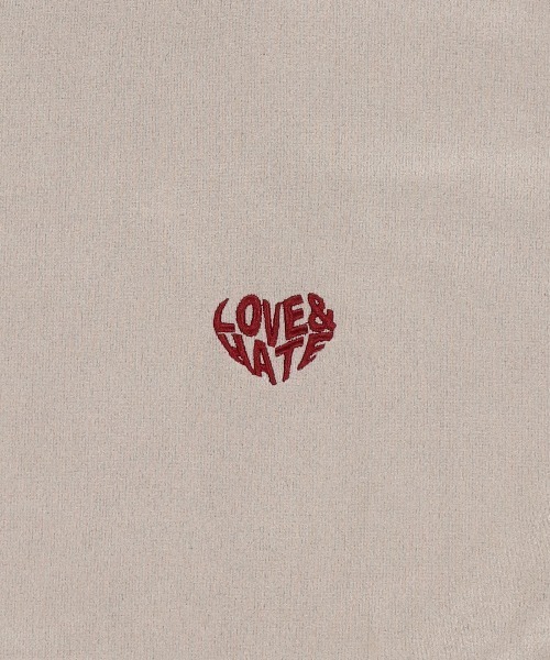 SPINNS（スピンズ）の「短丈フェイクスエードワンポイントスウェット/ワンポイントハート/ショート丈（スウェット・メンズ・ブルー/チャコール/アイボリー・ONESIZE）」の22枚目の写真