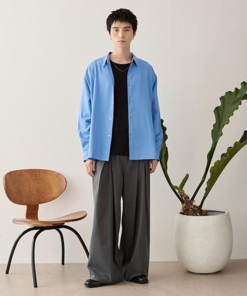 LUCY（ルーシー）の「LUCY/【25年秋冬新作】クロスタックバギースラックス（スラックス・メンズ・ブラック/グレー系その他4/ブラック系その他4・MEDIUM/LARGE）」の8枚目の写真