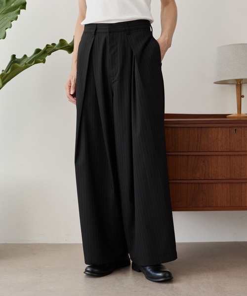 LUCY（ルーシー）の「LUCY/【25年秋冬新作】クロスタックバギースラックス（スラックス・メンズ・ブラック/グレー系その他4/ブラック系その他4・MEDIUM/LARGE）」の19枚目の写真