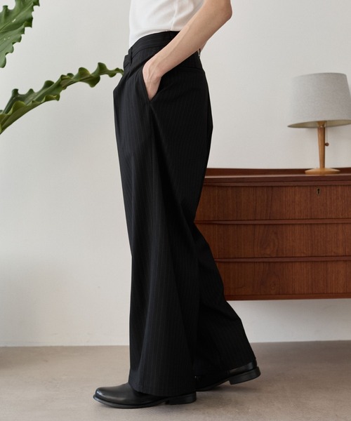 LUCY（ルーシー）の「LUCY/【25年秋冬新作】クロスタックバギースラックス（スラックス・メンズ・ブラック/グレー系その他4/ブラック系その他4・MEDIUM/LARGE）」の20枚目の写真