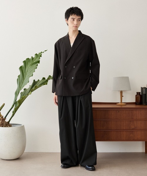 LUCY（ルーシー）の「LUCY/【25年秋冬新作】クロスタックバギースラックス（スラックス・メンズ・ブラック/グレー系その他4/ブラック系その他4・MEDIUM/LARGE）」の22枚目の写真