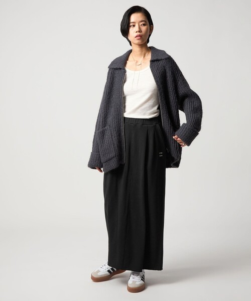 CITEN(シテン)の「<CITEN>スウェットナロースカート(スカート・レディース・ブラック/ライトグレー/マスタード・S/M)」の7枚目の写真