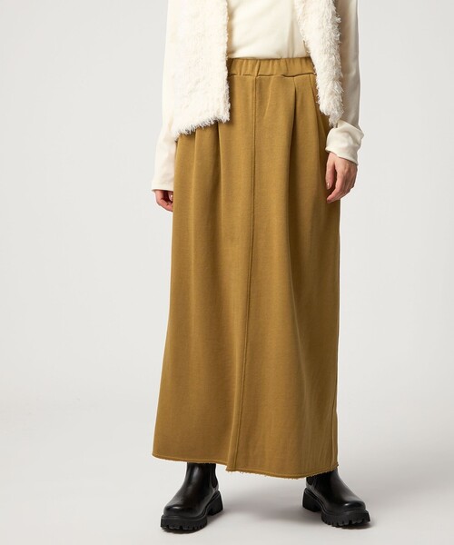 CITEN(シテン)の「<CITEN>スウェットナロースカート(スカート・レディース・ブラック/ライトグレー/マスタード・S/M)」の8枚目の写真