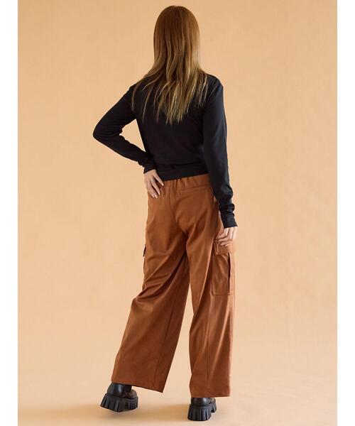 ehka sopo（エヘカソポ）の「ドレープカットソー（Tシャツ/カットソー・レディース・オフホワイト/カーキ/ブラック・F）」の19枚目の写真