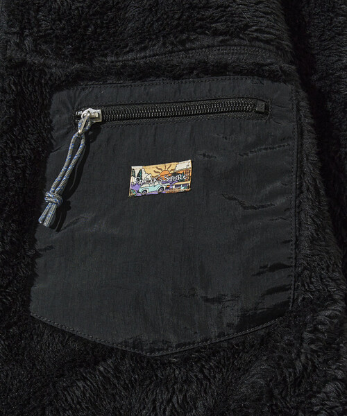 FREAK'S STORE(フリークスストア)の「リラックスフィット ワンポイントロゴ リバーシブル ナイロン フリースジャケット /ナイロンジャケット ボアジャケット(ブルゾン・メンズ・ブラック/オリーブ/ベージュ/ネイビー/オレンジ・SMALL/LARGE/MEDIUM)」の17枚目の写真