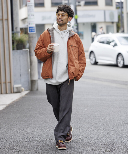 セール】リラックスフィット ワンポイントロゴ リバーシブル ナイロン