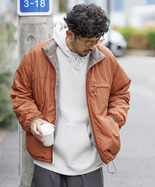 セール】リラックスフィット ワンポイントロゴ リバーシブル ナイロン