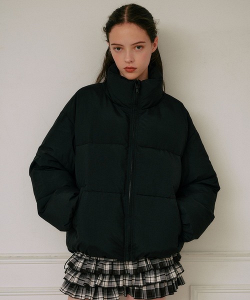3.3 Field Trip （3.3フィールドトリップ）の「3.3 Field Trip／アソートパファージャケット（ダウンジャケット/コート・レディース・ベージュ/ブラック×ホワイト/ブラック×グリーン/ブラック・MEDIUM）」の2枚目の写真