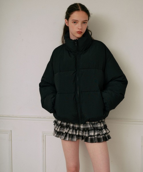 3.3 Field Trip （3.3フィールドトリップ）の「3.3 Field Trip／アソートパファージャケット（ダウンジャケット/コート・レディース・ベージュ/ブラック×ホワイト/ブラック×グリーン/ブラック・MEDIUM）」の5枚目の写真