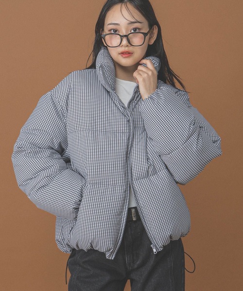 3.3 Field Trip （3.3フィールドトリップ）の「3.3 Field Trip／アソートパファージャケット（ダウンジャケット/コート・レディース・ベージュ/ブラック×ホワイト/ブラック×グリーン/ブラック・MEDIUM）」の11枚目の写真