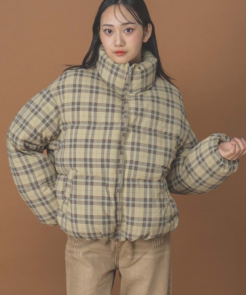 3.3 Field Trip （3.3フィールドトリップ）の「3.3 Field Trip／アソートパファージャケット（ダウンジャケット/コート・レディース・ベージュ/ブラック×ホワイト/ブラック×グリーン/ブラック・MEDIUM）」の18枚目の写真