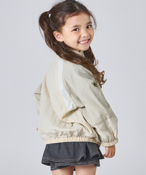 pairmanon（ペアマノン）の「【セットアップ着用可能】ユニセックス 配色切り替え ナイロンブルゾン（ナイロンジャケット・キッズ・ブラウン/ネイビー/ベージュ・110/90/150/100/130/140/120）」の21枚目の写真