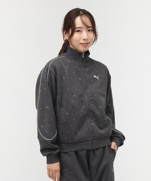 PUMA(プーマ)の「プーマ PUMA CORE HERITAGE MX トラック JKT_(ジャージ・レディース・グリーン/ブラック/チャコールグレー・M/L)」の3枚目の写真