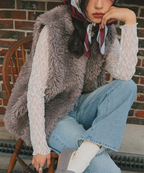 セール】ボリュームファーベスト（ベスト）｜KOBE LETTUCE