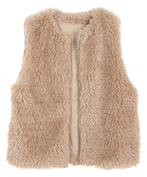 ファー　ベスト　ボリューム セール】ボリュームファーベスト（ベスト）｜KOBE LETTUCE