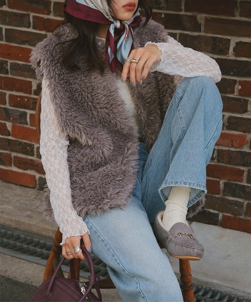 セール】ボリュームファーベスト（ベスト）｜KOBE LETTUCE