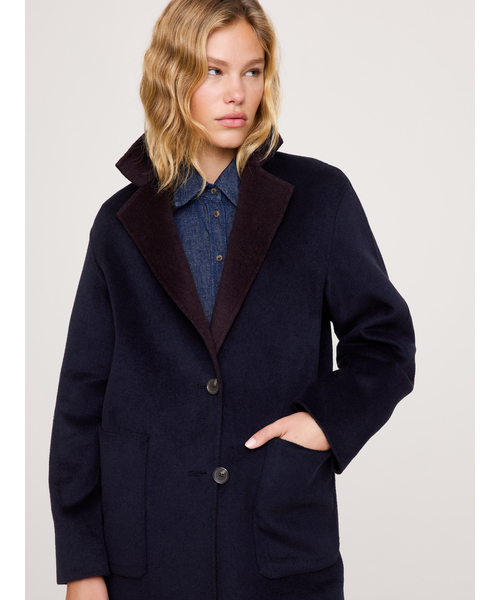 Banana Republic（バナナリパブリック）の「リバーシブル ダブルフェイス トップコート（チェスターコート・レディース・ワイン/オリーブ/ベージュ/ブラック・M/S/XS/L）」の10枚目の写真