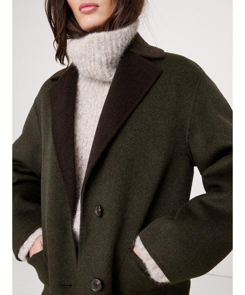 リバーシブル ダブルフェイス トップコート（チェスターコート