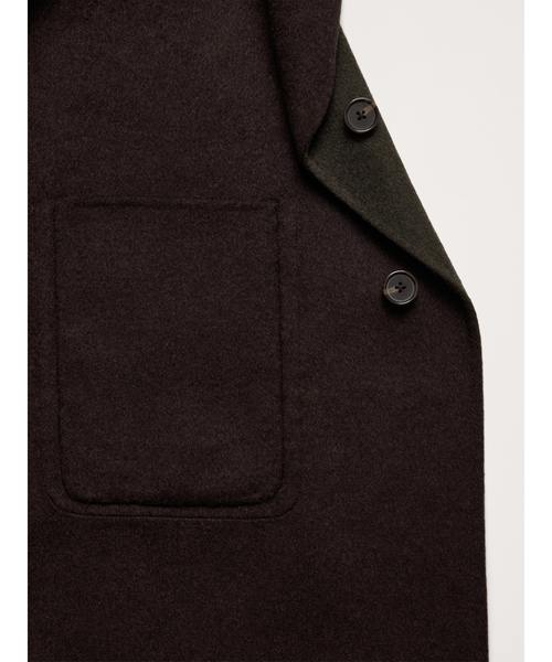 リバーシブル ダブルフェイス トップコート（チェスターコート