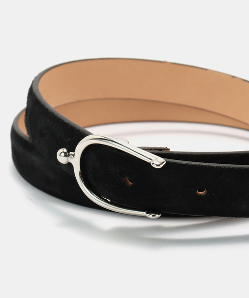 MANUELA(マヌエラ)の「MANUELA/マヌエラ seude belt SILVER MN23S-11SU(ベルト・レディース・ブラック・FREE)」の5枚目の写真