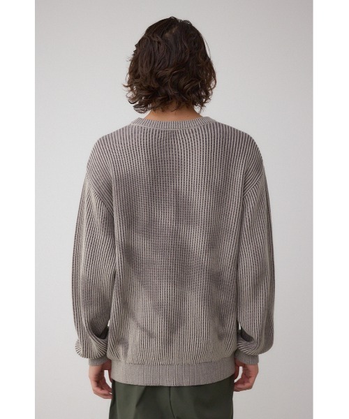 AZUL by moussy（アズールバイマウジー）の「シャドウスプレーリブニット（ニット/セーター・メンズ・ブラック/ベージュ/ネイビー・MEDIUM/LARGE）」の22枚目の写真